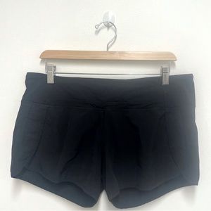 Lululemon Lined Black Running Shorts